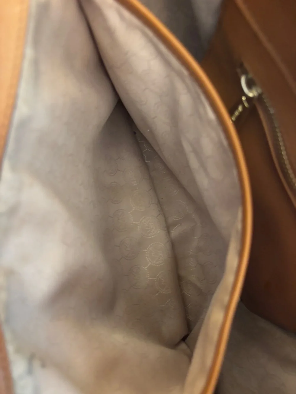 Michael Kors Jet Set Saffiano Leather Tote Brown MK Bag